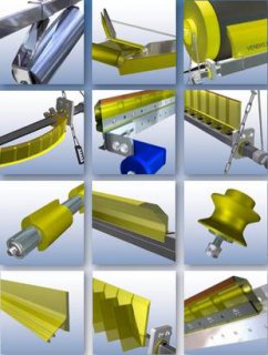 CONVEYOR BELT SCRAPERS